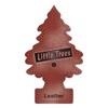 Car Freshner U1P10290 Little Trees Leather Air freshener, 24 Pack