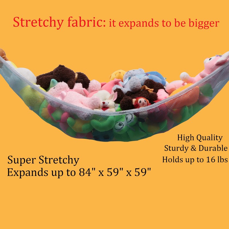 Powkoo Teddy Hammock Extra Large Toy Hammock for Stuffed Animals