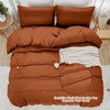 DJY Terracotta Duvet Cover Double Size - Fall Burnt Orange