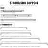 2-Pack Upgraded Undermount Sink Bracket, Undermount Sink Support Kit(Telescopic Length