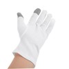 Gatuida 2 Pairs Cotton Moisturizing Gloves for Dry Hands Fingerless