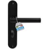 lockzz Estenfeld Door Handle Set Stainless Steel Black Matt Door