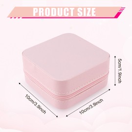 Letter Jewelry Box Travel, Portable Mini Alphabet Jewelry Travel Case PU Leather Small Jewelry Organizer Pink Jewelry Travel Case with Exquisite Letter for Women Girls Travel Essentials (Letter O)