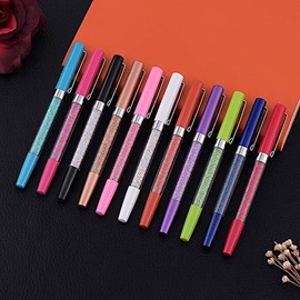 Ballpoint Pen Bling Metal Ballpoint Pens Crystals Diamonds Rhinestones Pen Pretty Shiny, Black Ink
