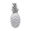 MARIPOSA Large Pineapple Ceramic with Metal Top, One Size, White