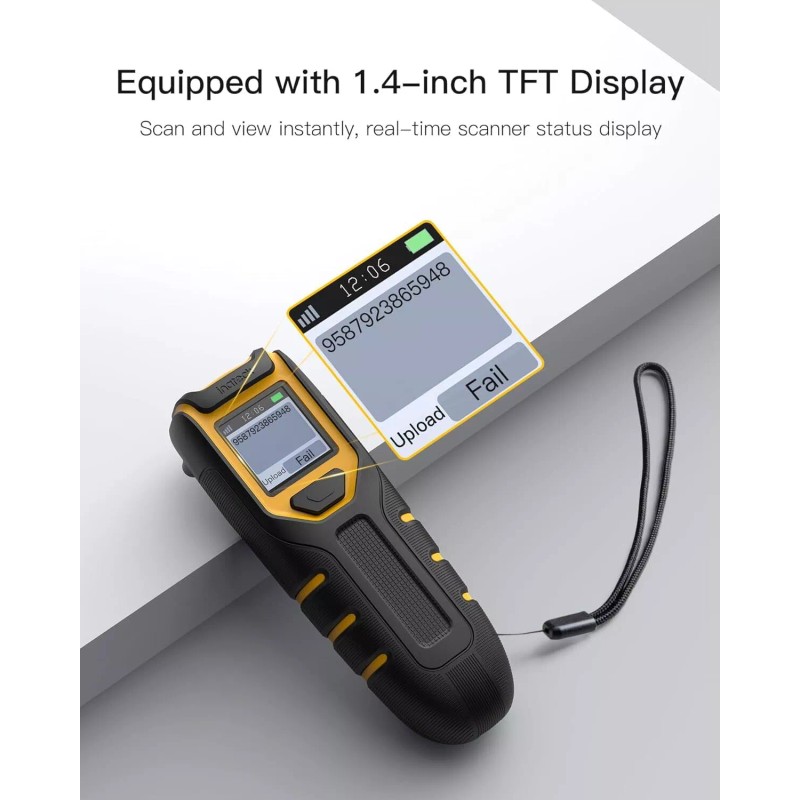 Inateck Barcode Scanner Bluetooth 1D 2D QR Code Scanner Kabellos