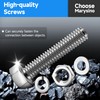 Marysino 85Pcs 3/8 Bolts, SAE Stainless Steel Nuts and Bolts