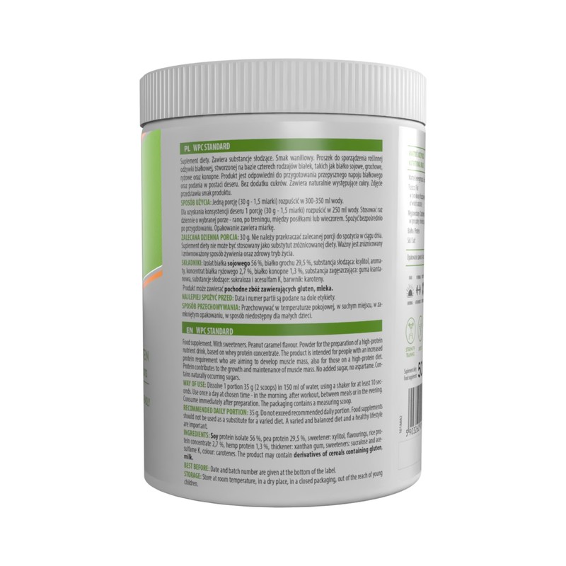 VEGE PROTEIN | Pflanzliches Proteinpulver – 4-Quellen-Mischung (Soja, Erbsen, Reis,