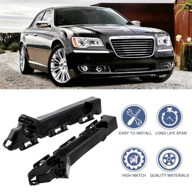 Bumper Cover Bracket Driver and Passenger Side Compatible with Chrysler