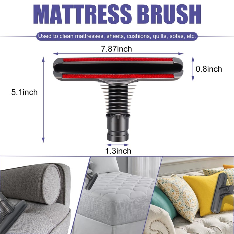 V6 Brush Attachments Kit Compatible with Dyson DC34 DC44 DC59