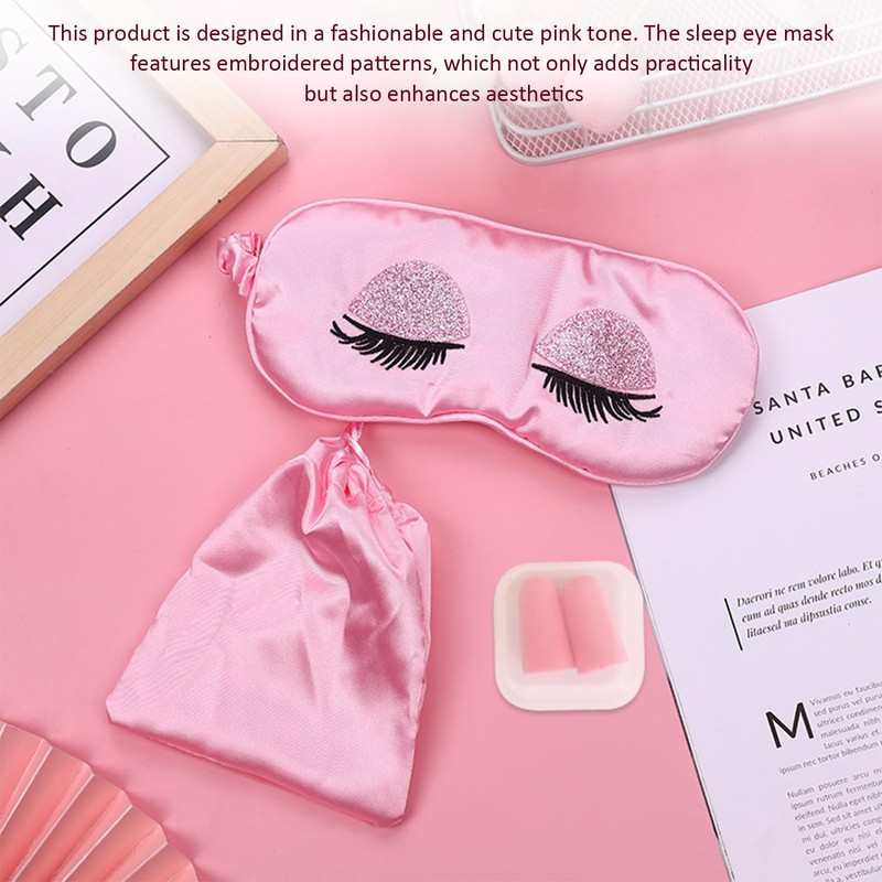 1 Sleeping Eye Mask, 1 Storage Bag, 1 Pair of