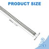 sourcing map 2Pcs Compression Spring, 2mm OD, 0.3mm Wire Size,