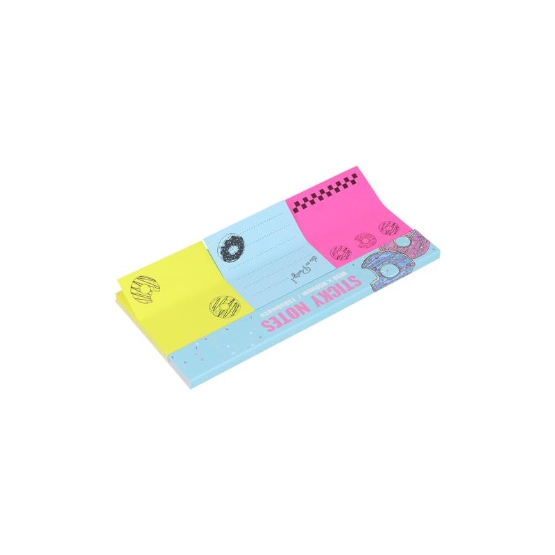 Sunstar Stationery S2840375 Sticky Note Pad PARTY TIME Donut