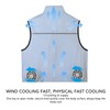LiebeWH Body Cooling Vest Polyester Cooling Jacket 3 Speed Mode