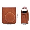 Soft Protective Camera Case Bag PU Leather Adjustable Decorative Portable