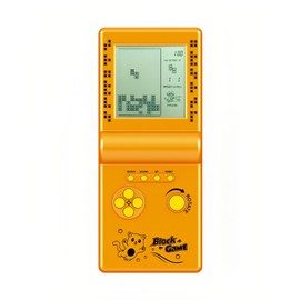 CZT Nostalgic Cube Game Console Big Screen Built-in Retro 999 in 6 Block Game Indoor/Outdoor Handheld Console Portable Electronic Brick Games Children/Students/Boyfriends