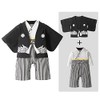 SZCQ Baby Boy Kimono Romper Suit Japanese Costumes Infant Cotton