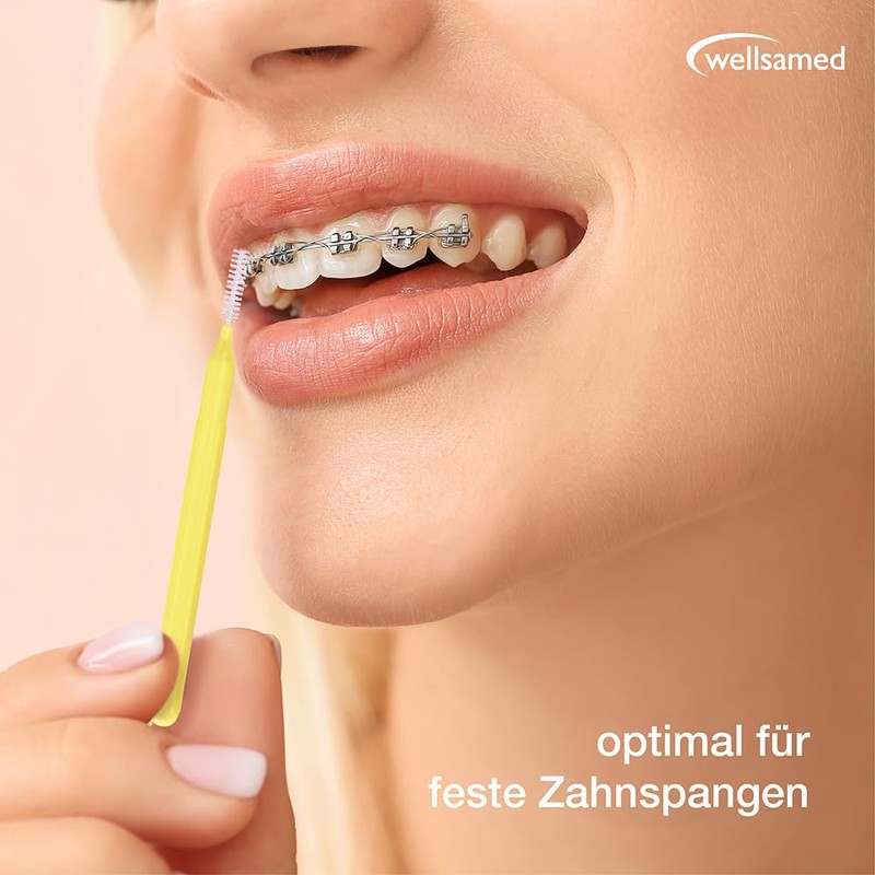 wellsamed MiniPik Interdental Brushes ISO 3: 0.6 mm, Brush Size: