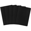 ZCZN A5 Blank Notebooks – 5 Pack, Black Kraft Cover