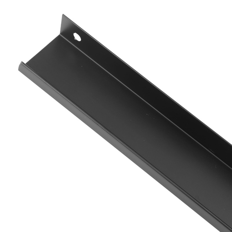 10 Pcs Finger Edge Pull Black Modern Aluminum Alloy 1mm