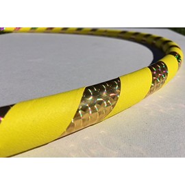 Weighted Hoop for Exercise and Fitness - You Choose Size and Color - Made in USA (Golden, Advanced 36 Inch) (Golden, 36 Inch Advanced)