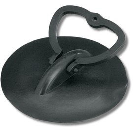 HomeXpert - Universal Drain Plug for Plugholes from 45.5 to 60mm - Black
