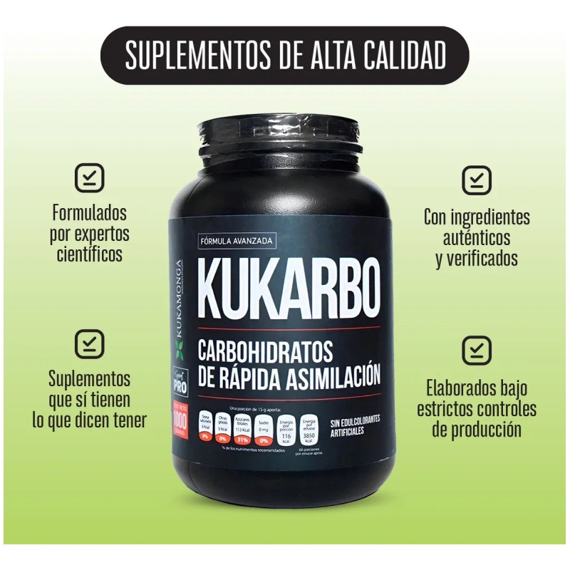 Kukarbo (carbohidratos De Rápida Asimilación) - 1 Kilo Sin Sabor