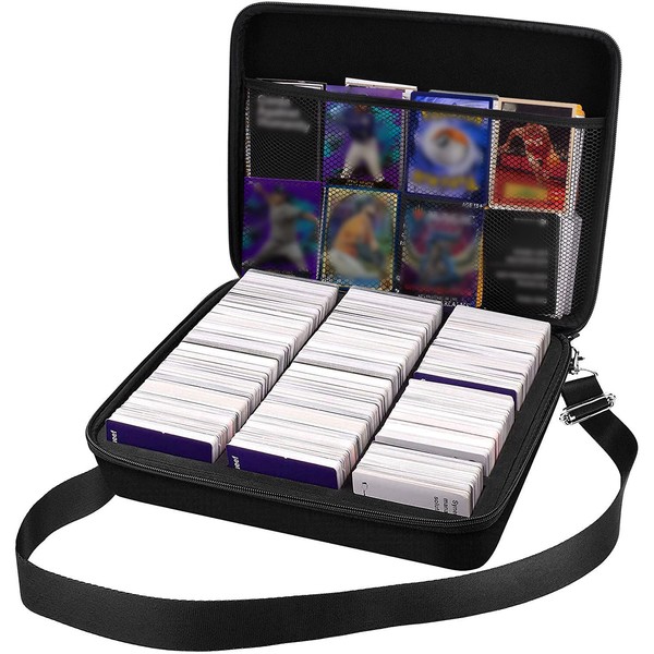 2000+ Card Game Case Holder Compatible with Cards Against Humanity/for Magic The Gathering Board Game Cards & Expansions, for C.A.H/for MTG/Deck Box for Yugioh (Black)