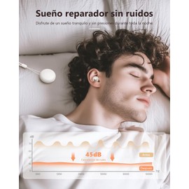 QIKKOP Tapones Auditivos para Dormir, Reducción de Ruido 45 dB, Tapones para Oídos Concierto, Tapones Oidos de Silicona, Ear Plugs Lavable y Reutilizable, Protectores Auditivos con 8 Earplugs