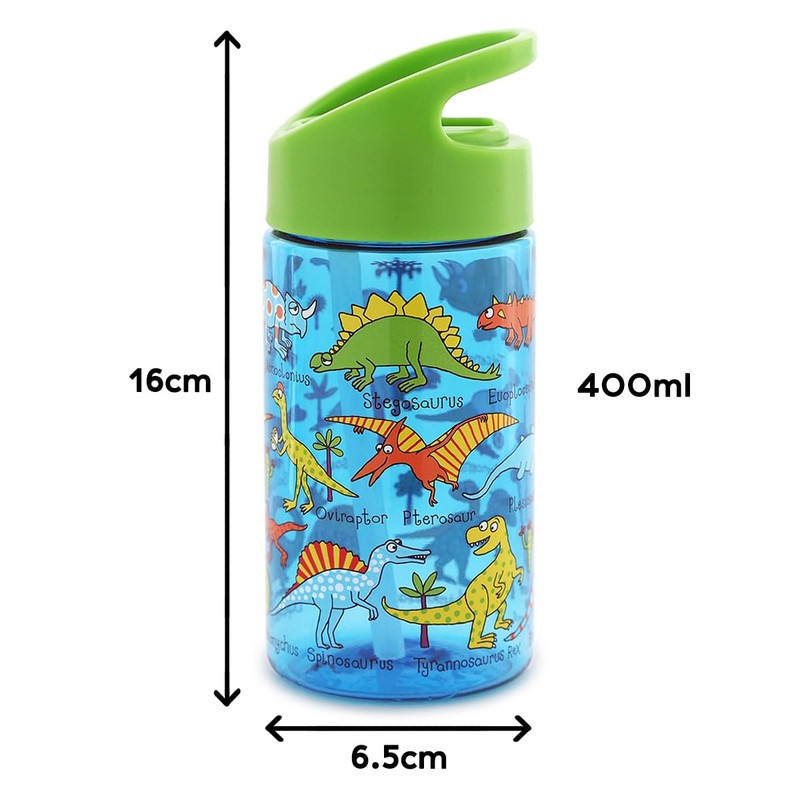 Tyrrell Katz Kids Dinosaur Printed Flip Top Drinking Bottle in