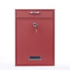 Wall Mounted Locking Vertical Dropbox Mailbox - Safe and Secure