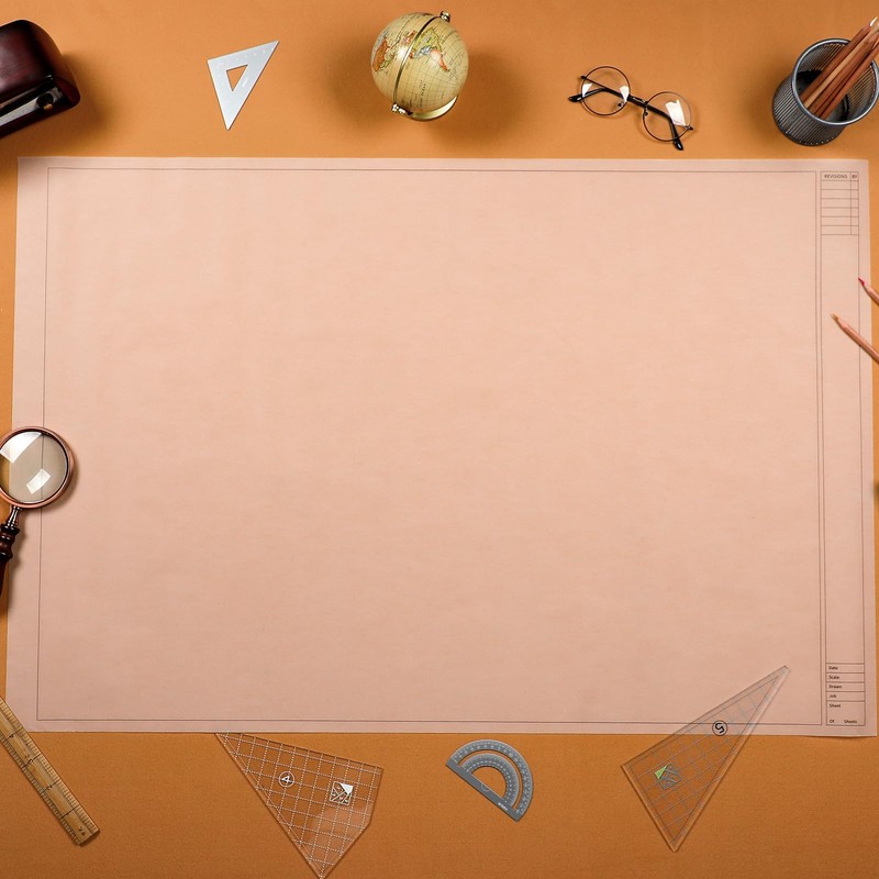 Gilprop 10 Sheets Architectural Vellum Paper 24 x 36 Inch