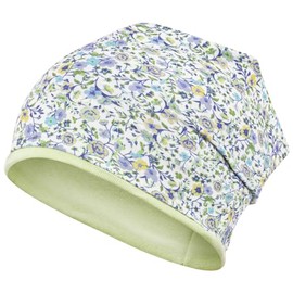 Smarilla Girls' Hat Transition Hat Beanie Flowers Spring Autumn Cotton, Green/Mint Green