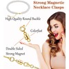 Dailyacc Magnetic Necklace Clasps and Closures - Safety 14 K