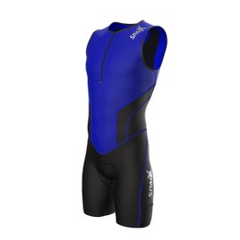 (XX-Large, Blue) - Sparx X Triathlon Suit Men Racing Tri Cycling Skin Suit Bike Swim Run
