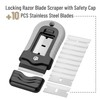 Bates- Razor Blade Scraper, Grey, Locking Razor Scraper Set with