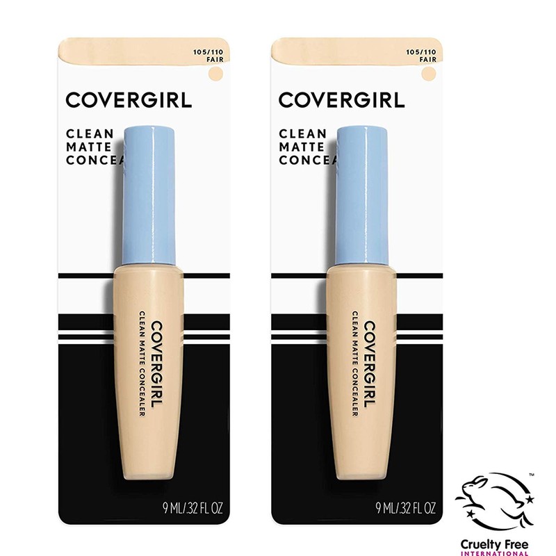 COVERGIRL Clean Matte Concealer, Fair 110, 0.37 Fl Oz, 2