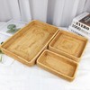 Rattan Tray Tabletop Organization Hand Woven Snack Storage Basket Multifunctional