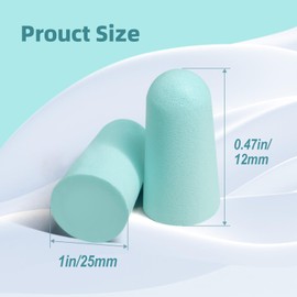 Ultra Soft Foam Earplugs, 15 Pairs Reusable Sleep Ear Plugs - 32dB Highest NRR,One Size Fits virtually Every Wearer for Snoring, Studying, Travel, Motorcycle, Loud Noise etc