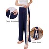 Deyeek Women's Tear Away Pants Side Split Snap Open Bottom