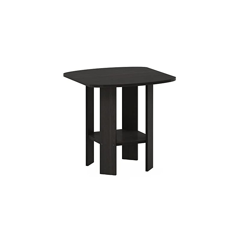 Furinno Simple Design End Table, Side Table, Black Espresso