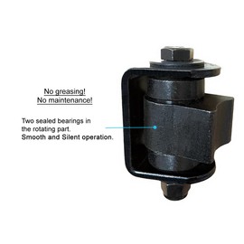 X-zrchoice Heavy Duty Industrial Gate Hinges for Swing Gates, Weld onto The Large Iron or Steel Vehicular Gates, Driveway Metal Gates Up to 1100 Pounds (Sold as a Pair)