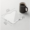 Acrylic Desk Coaster Decorative Plates,Clear Cloud Shape Coffee Cup Coasters