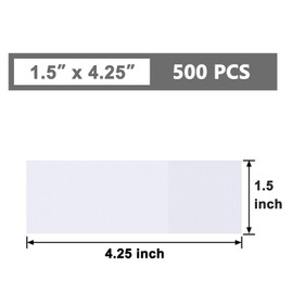 NATURALABEL Napkin Bands, Paper Napkin Rings Self Adhesive 500-Count (White)
