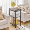 HOOBRO 28.7 Inch Tall Side Table, 3-Tier Industrial Telephone End