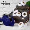 Perco 1 Line White Labels 8000 Count High Quality Adhesive