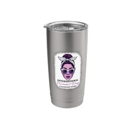 International Women's Day 2025 Accelerate Action Women Girls Stainless Steel Insulated Tumbler