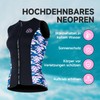 Wetsuit Top for Women Wetsuit Vest 3 mm Front Zip