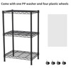 Golpart Small 3 tire Shelves Storage Wire Shelving Unit Metal