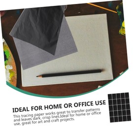 Tofficu 25sheets Graphite Carbon Transfer Paper Single-Sided Tracing Paper for Projects for Home and Office Use